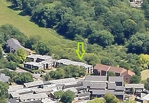 Aerial photograph of Hanover House