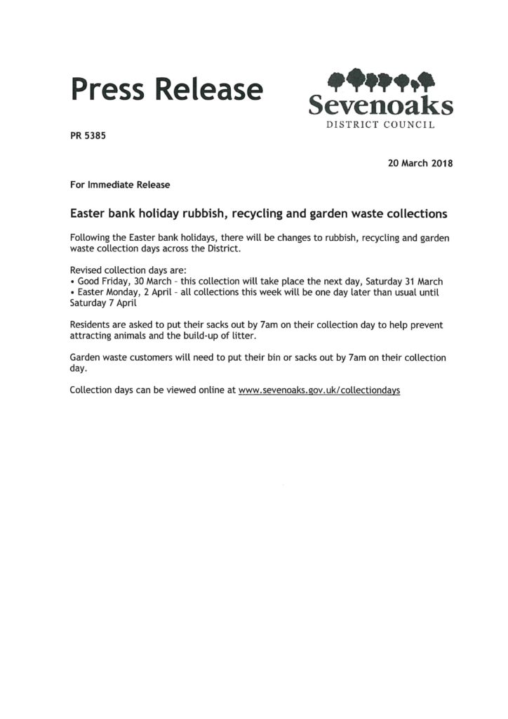 Easter Refuse New Ash Green